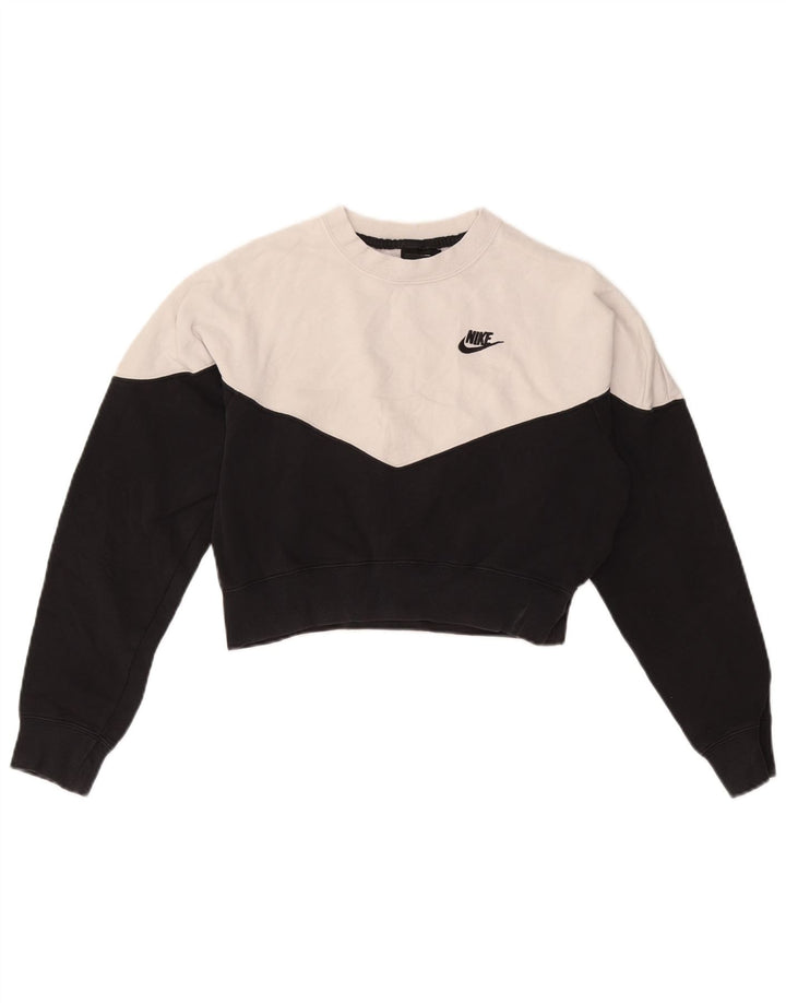 NIKE Damen-Sweatshirt mit lockerer Passform, Gr. 10, Größe S, Schwarz, Sport