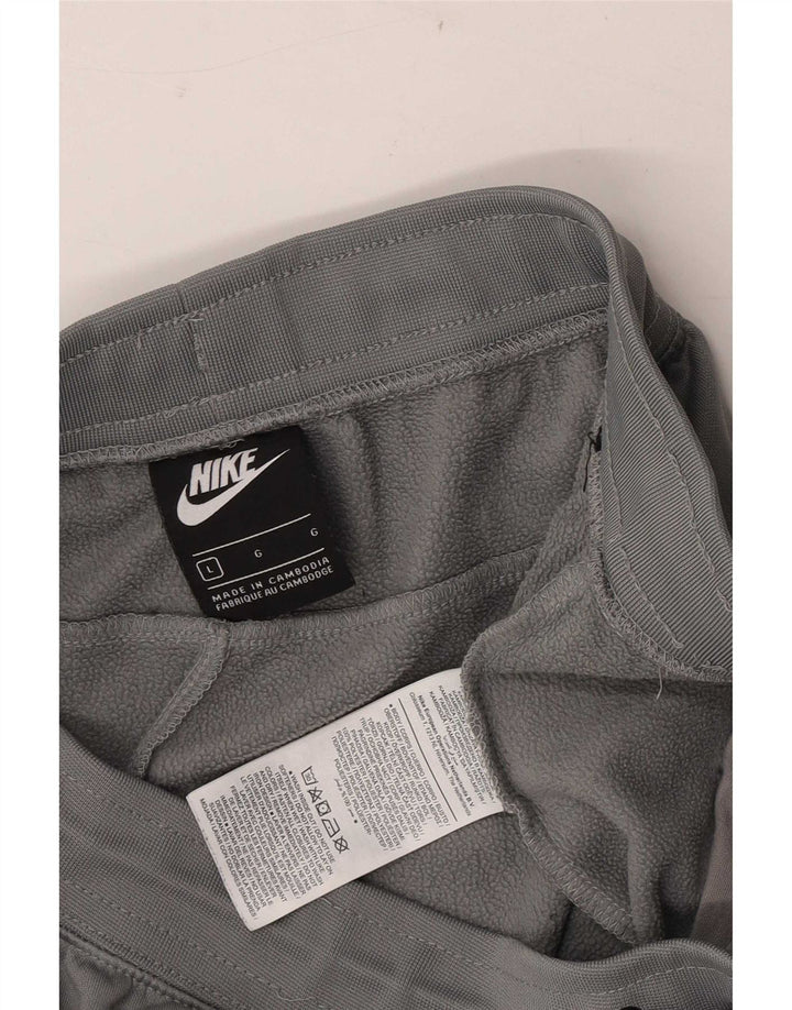 Nike Herren-Trainingshose mit Grafik, Größe L, grau, Polyester