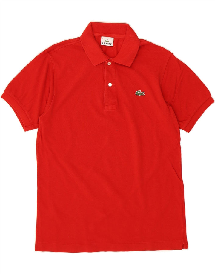 LACOSTE Mens Polo Shirt Size 3 Small Red Cotton Vintage Lacoste and Second-Hand Lacoste from Messina Hembry 