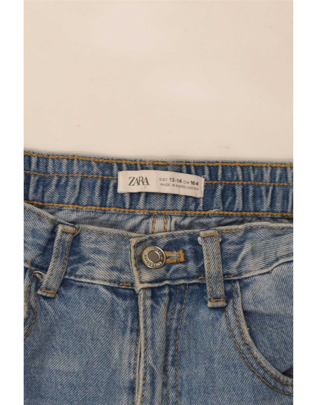 Zara Distressed Straight Jeans für Jungen, 13–14 Jahre, W28, L25, Blau