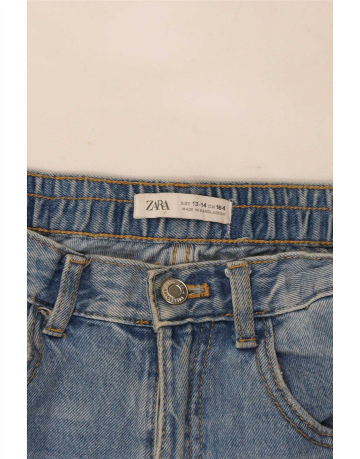 Zara Distressed Straight Jeans für Jungen, 13–14 Jahre, W28, L25, Blau