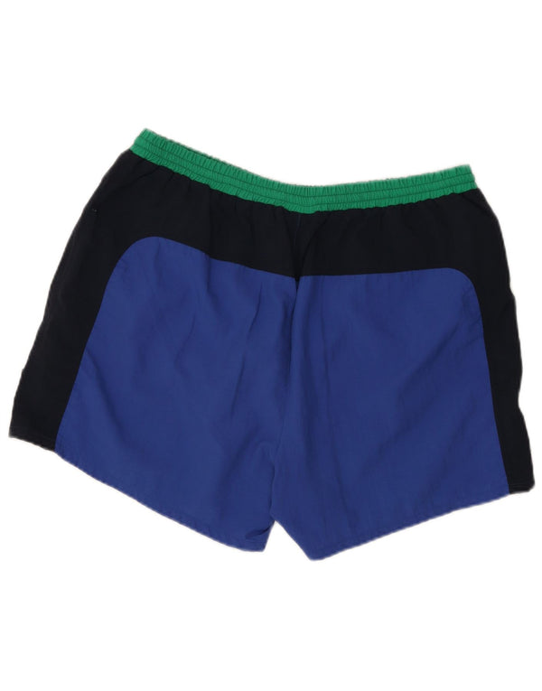 Navigare Herren-Badeshorts XL, blaues Colourblock-Polyamid