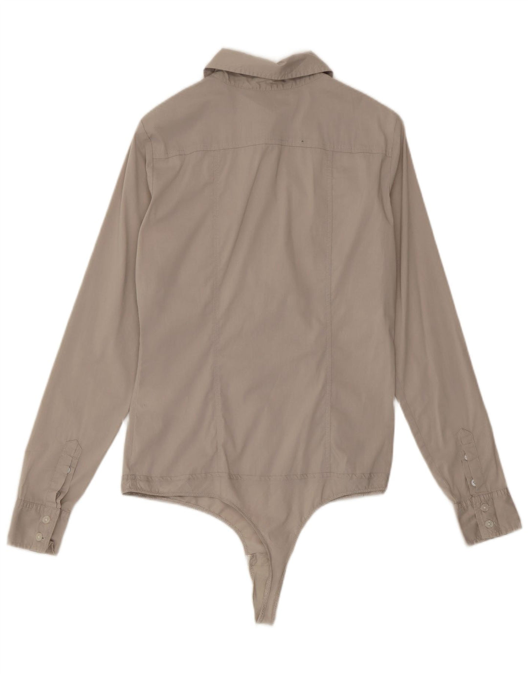 Liu Jo Langarm-Shirt-Body für Damen, IT 42, mittelgraue Baumwolle
