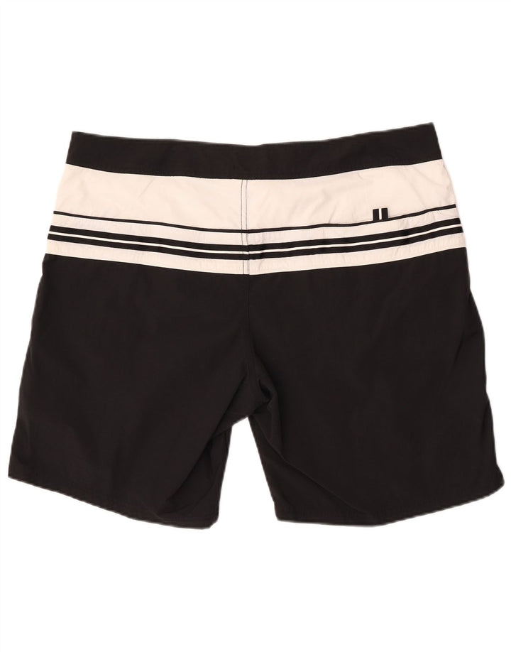 Coast Herren-Badeshorts mit Grafik, XL, Schwarz, Colourblock-Polyamid, Strand