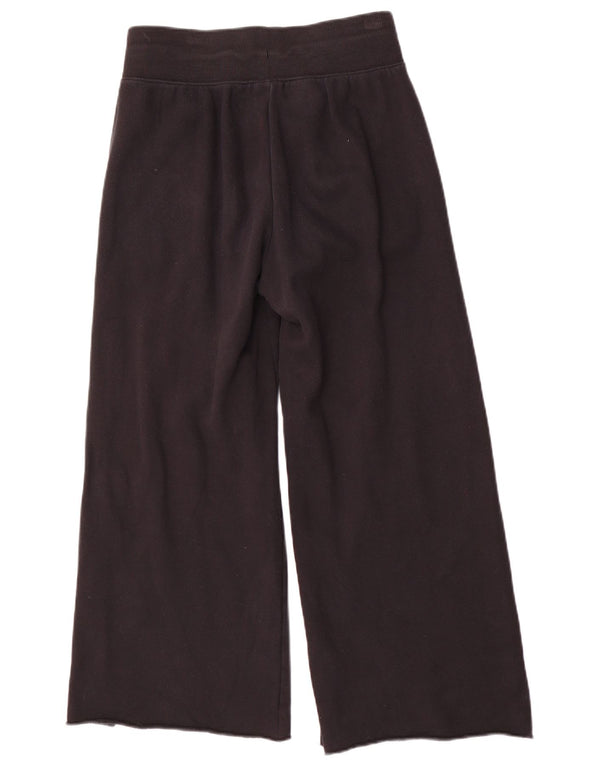 Nike Damen-Trainingshose mit weitem Bein, UK 10, Größe S, Schwarz, Baumwolle