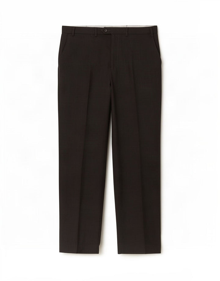 Gerade Herren-Anzughose von Marks & Spencer, W40, L33, Schwarz, Polyester