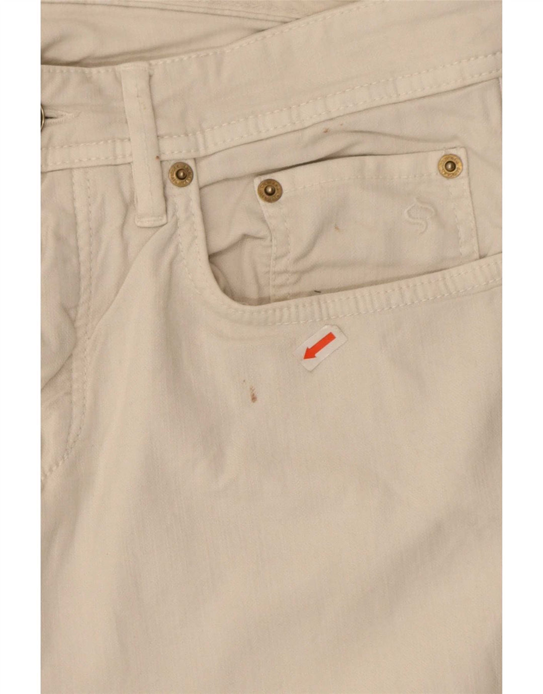 SIVIGLIA Damen Slim Jeans W33 L33 Weiße Baumwolle