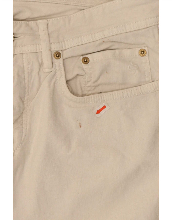 SIVIGLIA Damen Slim Jeans W33 L33 Weiße Baumwolle