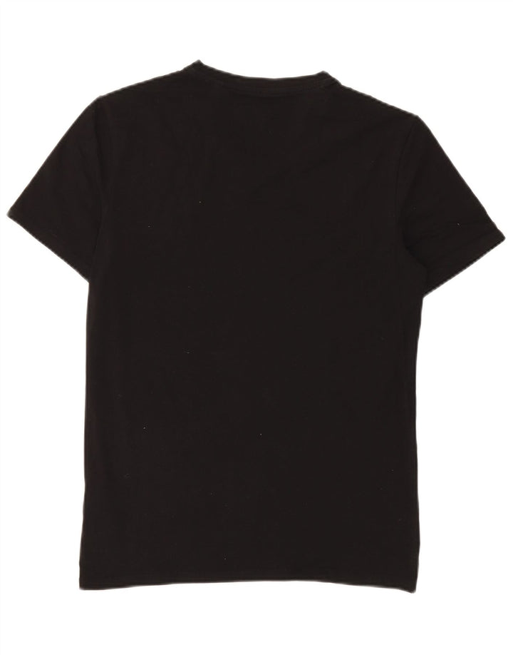 Guess Super Slim Fit T-Shirt-Oberteil für Herren aus mittelschwarzer Baumwolle