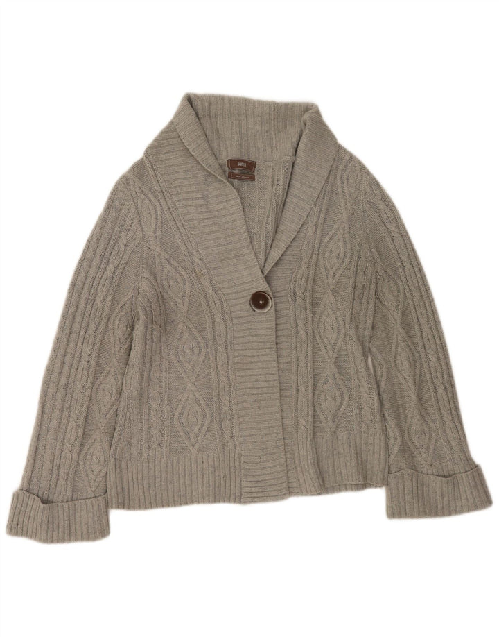 Marks & Spencer Damen-Cardigan-Pullover UK 14 Large Grau Acryl