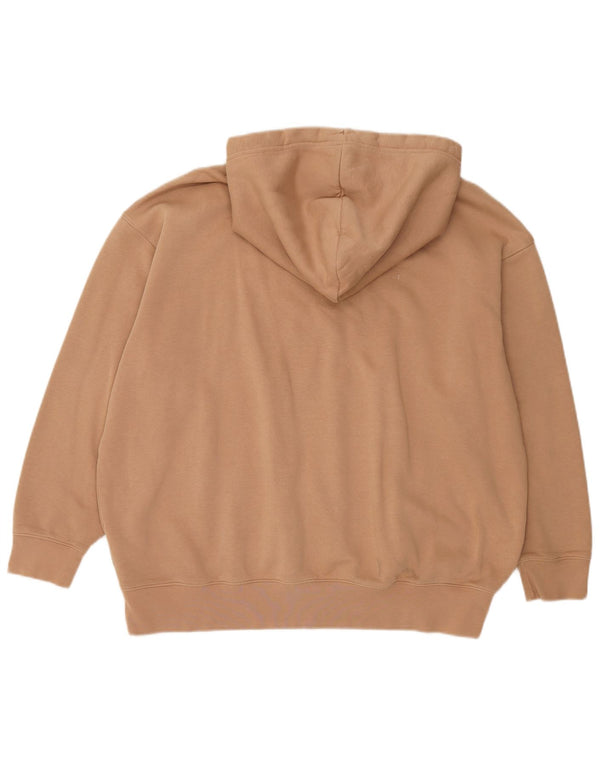 Nike Mens Loose Fit Hoodie Jumper Large Beige Cotton