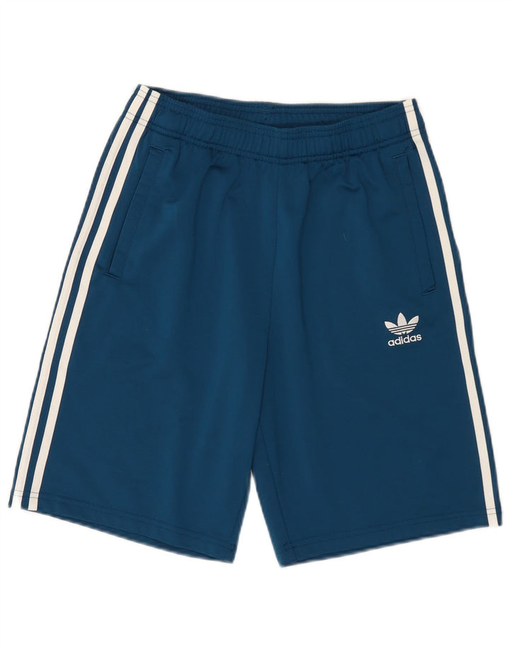 Adidas Sportshorts für Jungen, 13–14 Jahre, blaues Polyester