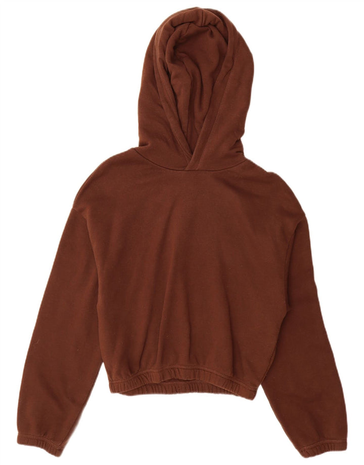 Zara Damen Kapuzenpullover UK 10 Small Braun