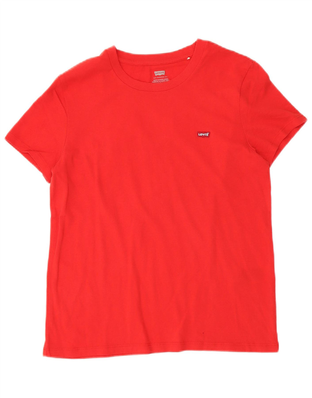 Levi's Damen T-Shirt Top Small aus roter Baumwolle