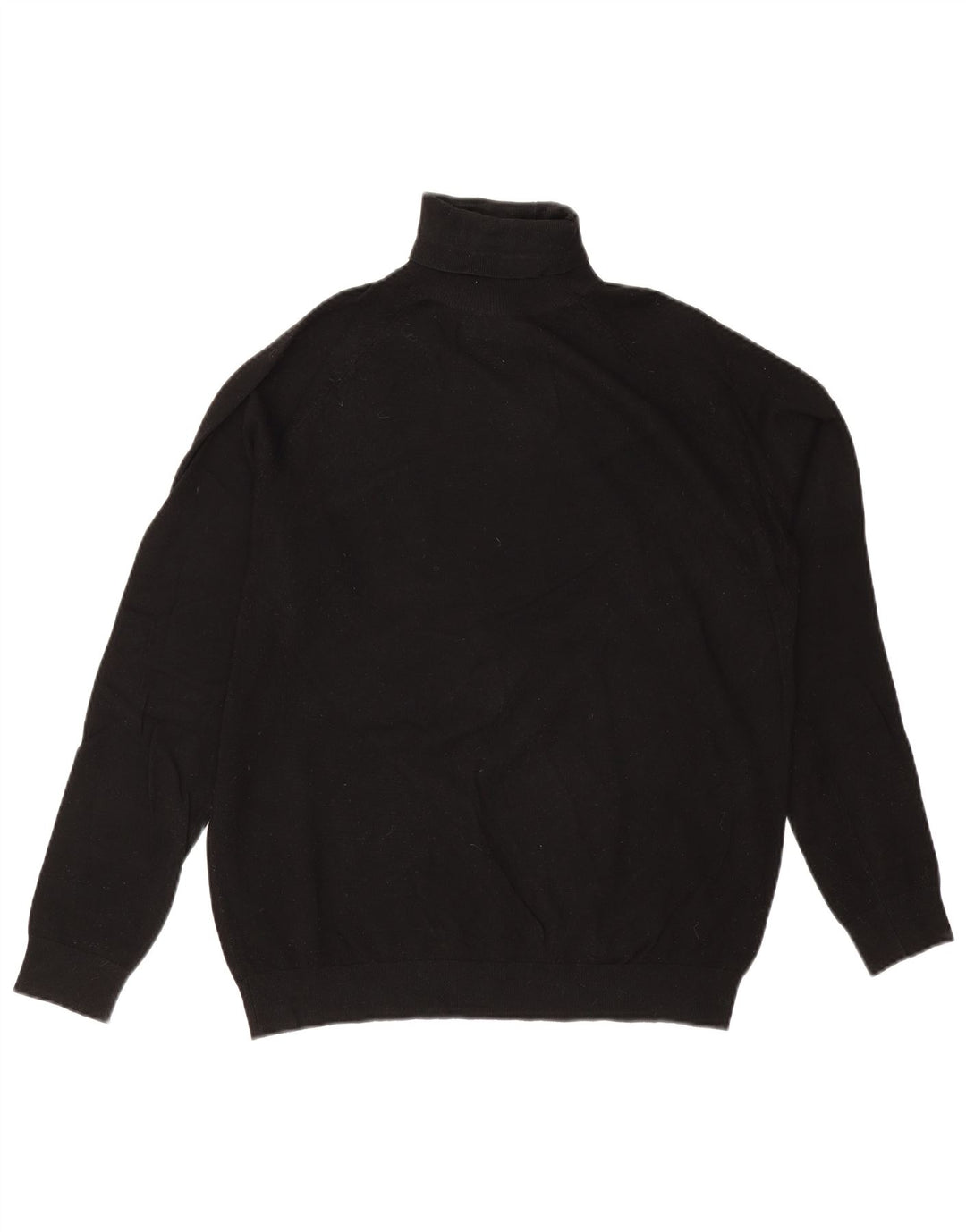Rollkragenpullover für Herren von Zara, mittelschwarze Viskose