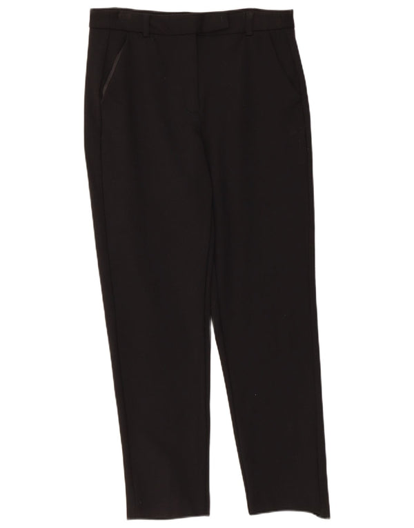 Marks & Spencer Damen Gerade Freizeithose UK 10 Small W30 L25 Schwarz