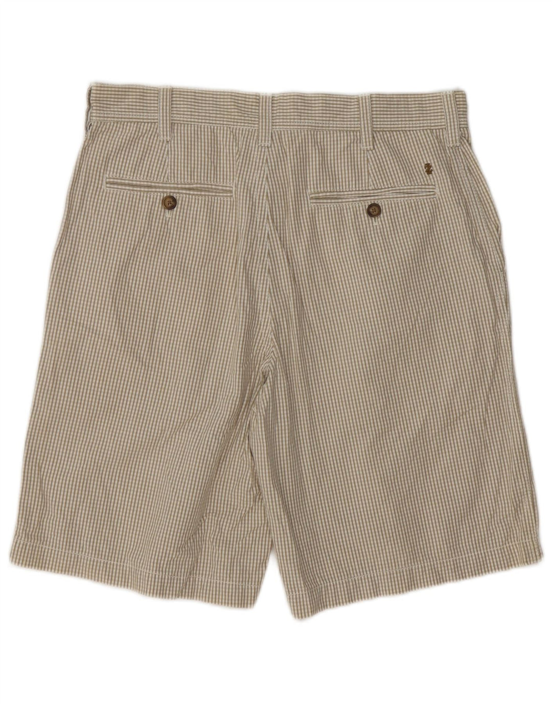 IZOD Herren Chino-Shorts W32 Mittelbeige Gingham-Baumwolle