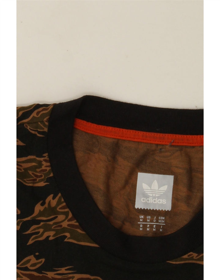 ADIDAS Herren T-Shirt Top Mittelbraun Camouflage