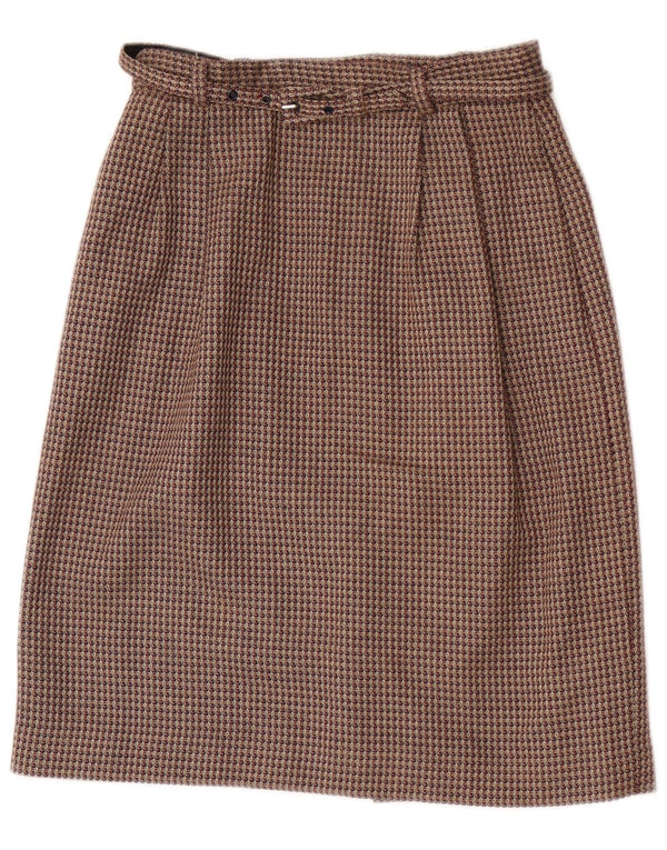 Liz Claiborne Damen Petite Straight Rock US 6 Medium W24 Braun kariert