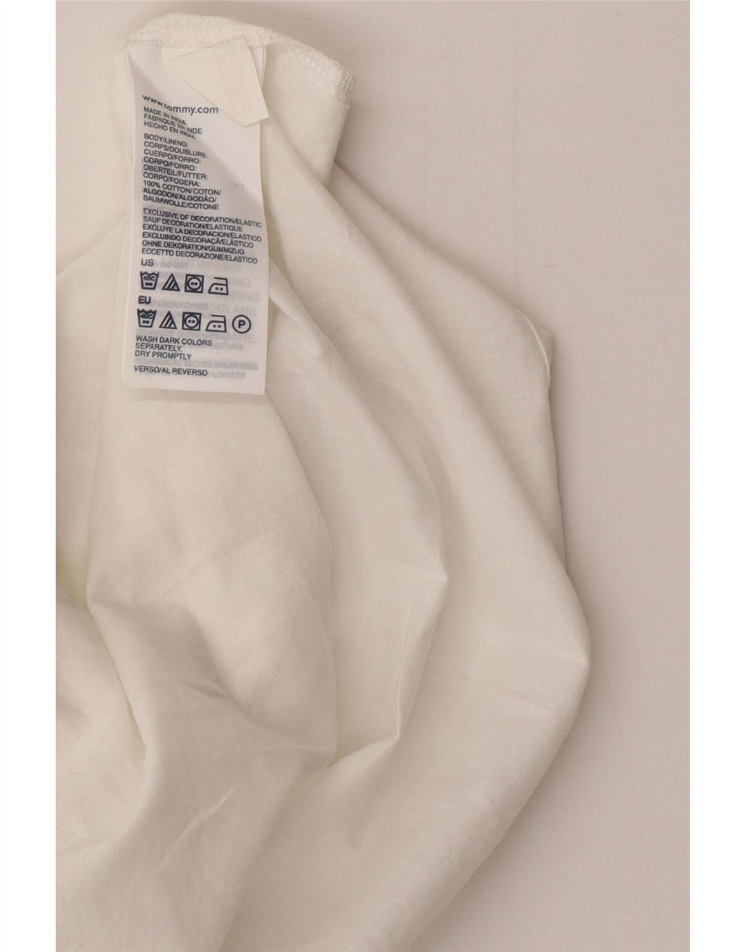 Tommy Hilfiger Damen-Sommerkleid, Größe S, weiß, kariert, Baumwolle