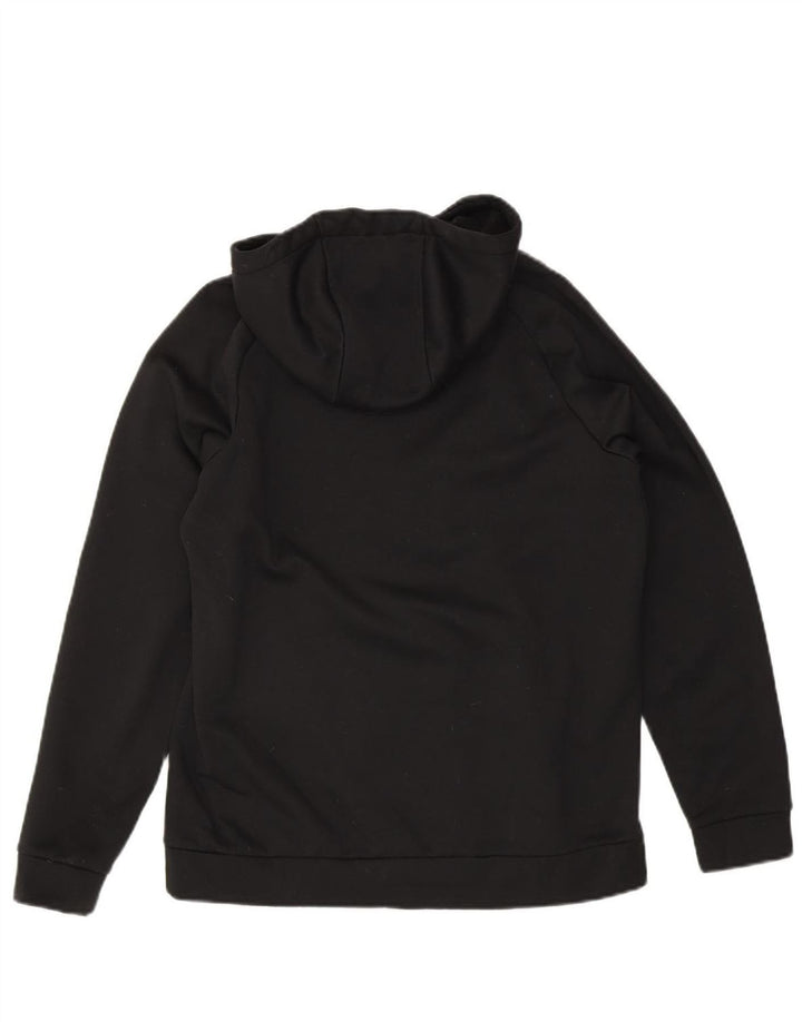 NIKE Mens Dri Fit Graphic Hoodie Jumper Medium Black Polyester
