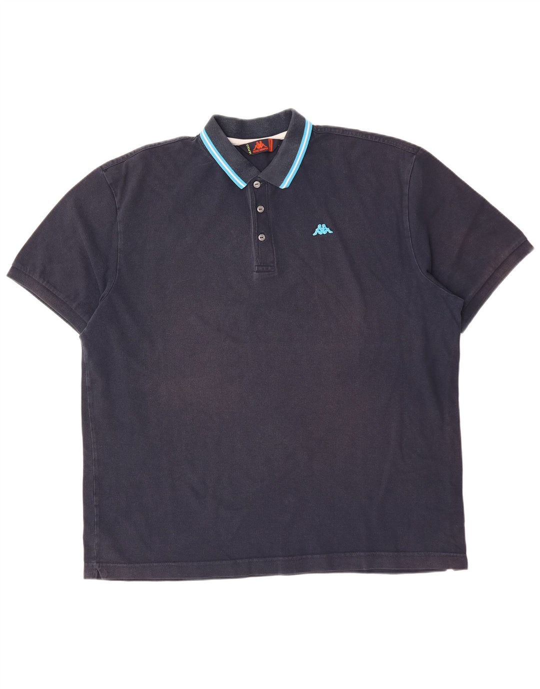 KAPPA Herren Poloshirt 2XL Marineblau Baumwolle