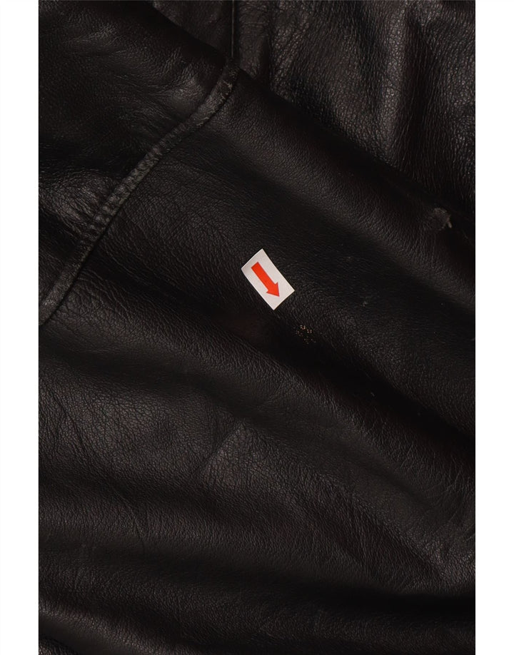 Vintage Herren Lederjacke IT 50 Large Schwarz