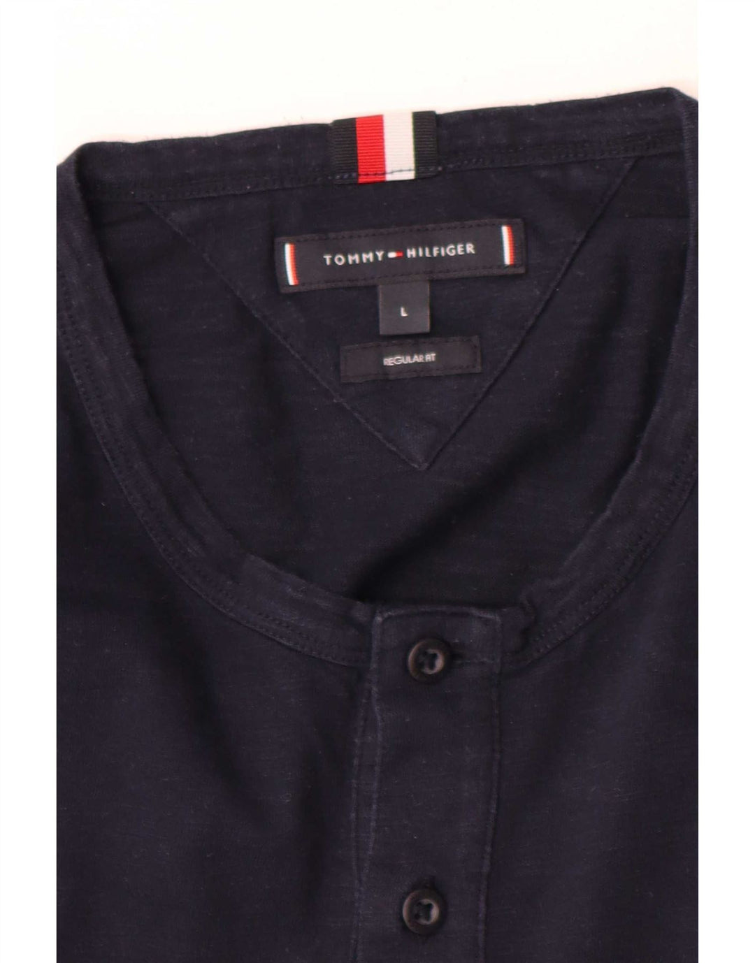 Tommy Hilfiger Herren-Top mit normaler Passform, langärmelig, groß, Marineblau