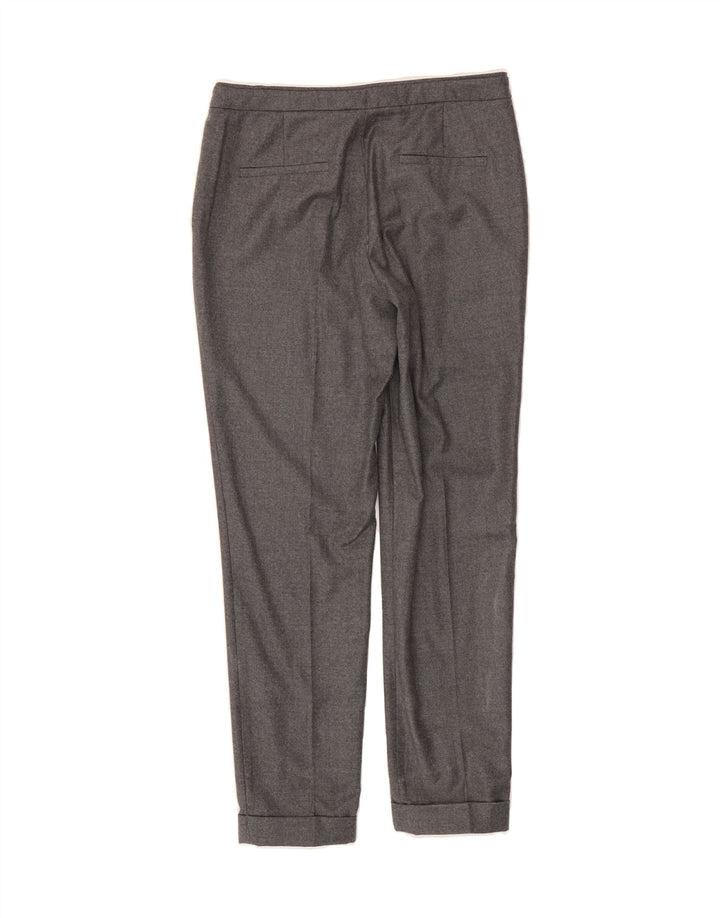 MASSIMO DUTTI Womens Straight Suit Trousers EU 40 Medium W30 L29 Grey Wool Vintage Massimo Dutti and Second-Hand Massimo Dutti from Messina Hembry 