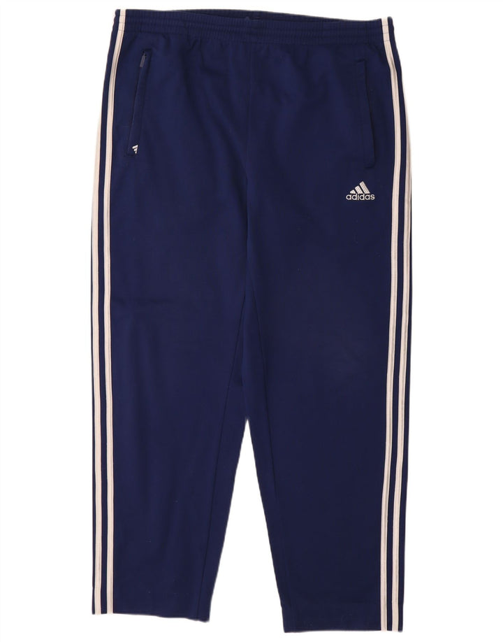 Adidas Herren-Trainingshose UK 40/42 Mittelmarineblaues Polyester