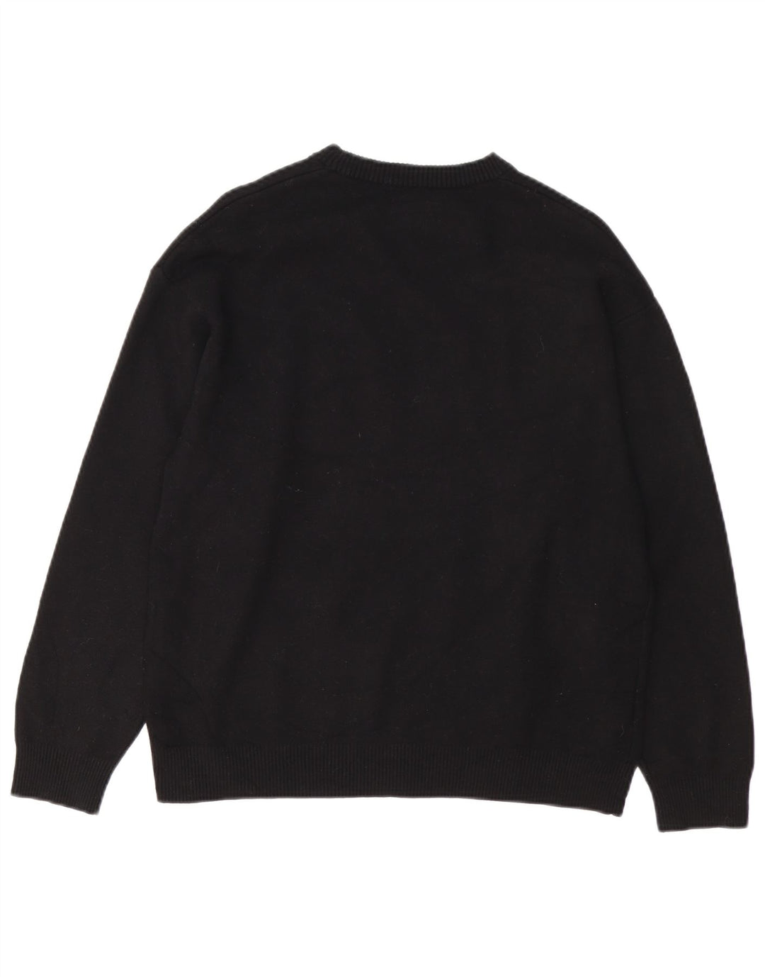 Zara Damen-Pullover mit Rundhalsausschnitt, Gr. 14, mittlere schwarze Viskose