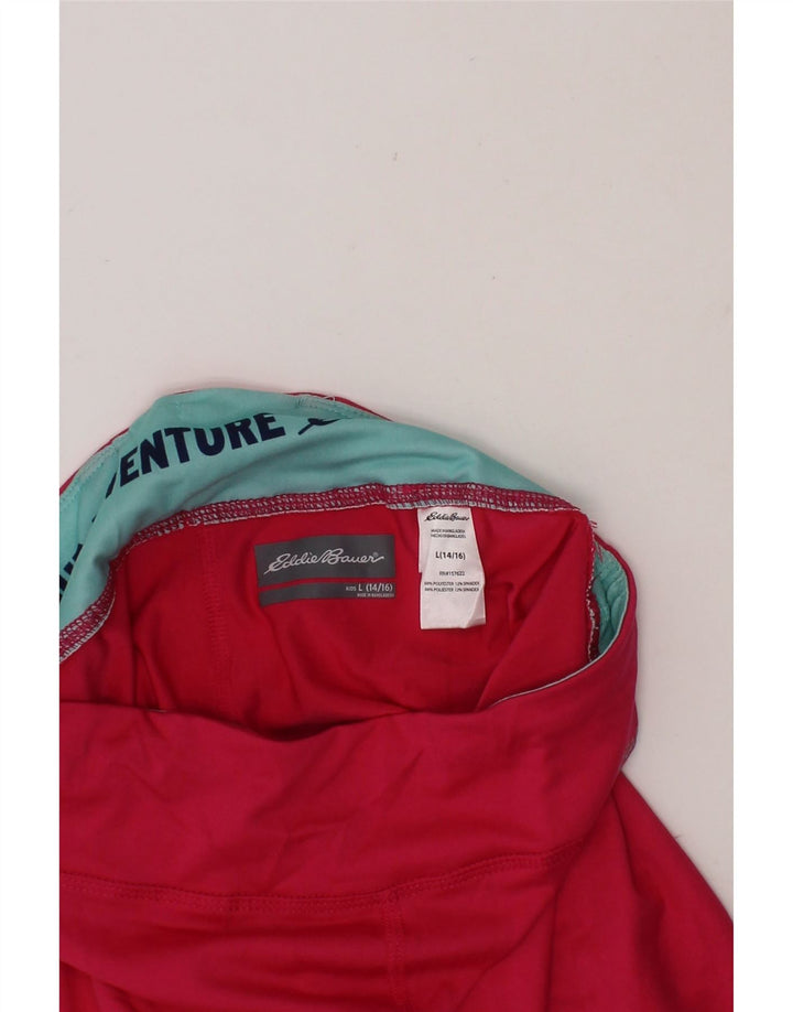 EDDIE BAUER Girls Sport Shorts 14-15 Years Large  Pink Polyester Vintage Eddie Bauer and Second-Hand Eddie Bauer from Messina Hembry 