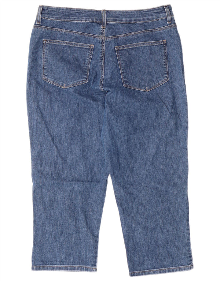 LEE Damen-Capri-Jeans mit klassischer Passform, US 16, 2XL, W34, L22, blaue Baumwolle