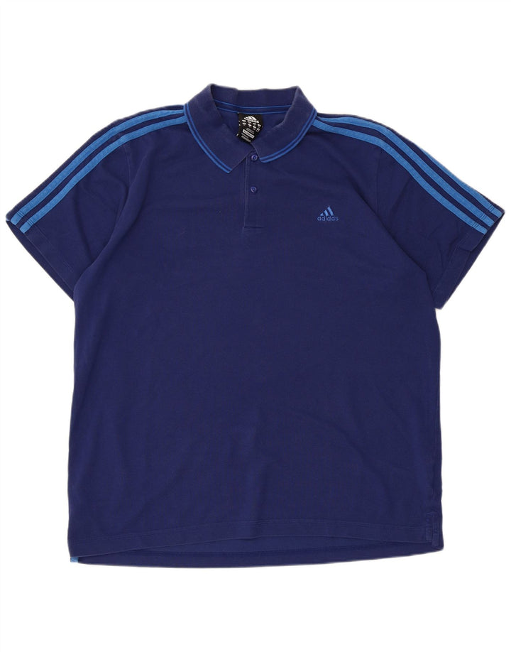 ADIDAS Herren Clima 365 Poloshirt XL Marineblau Baumwolle