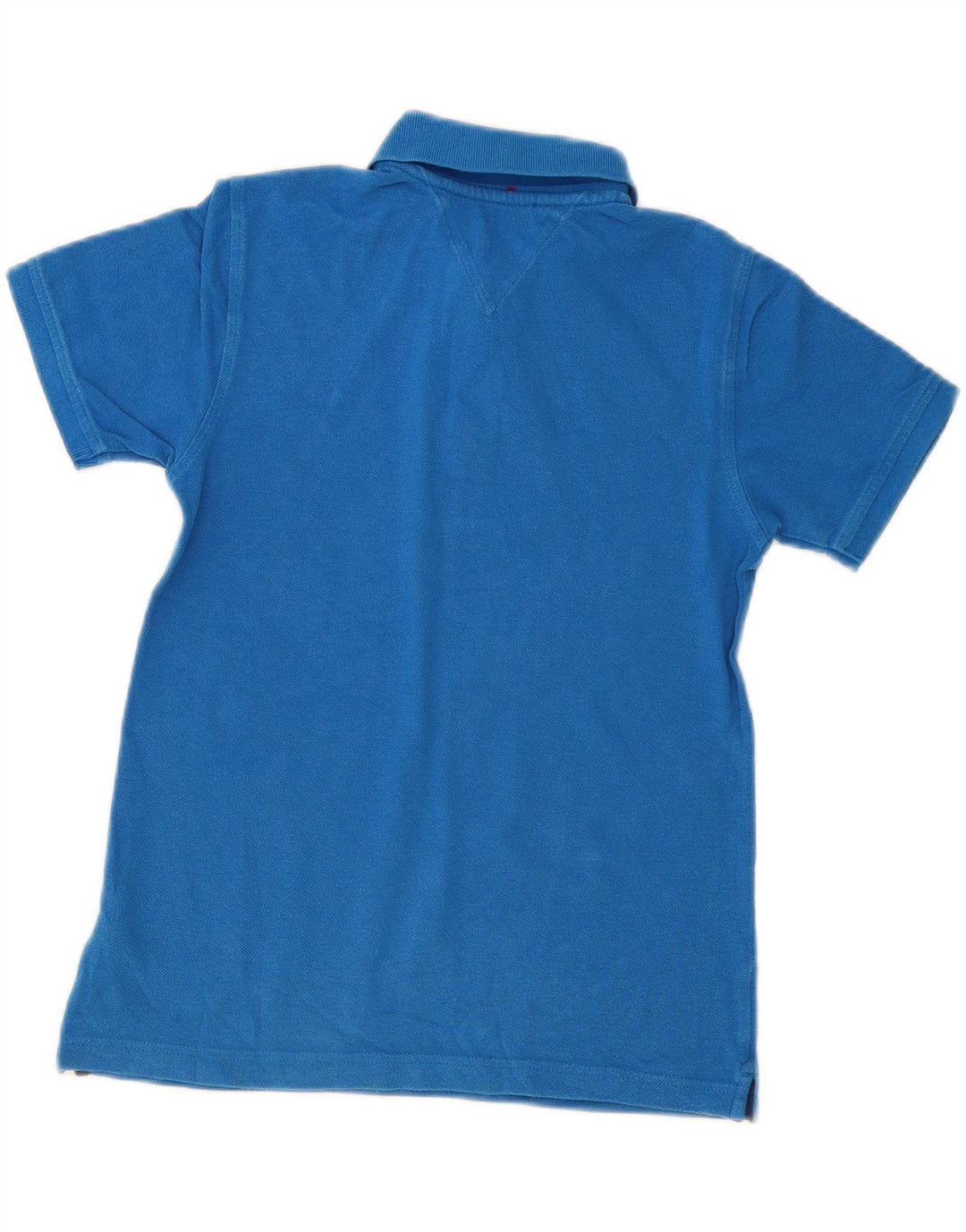 Tommy Hilfiger Poloshirt für Jungen, 8–9 Jahre, mittelblaue Baumwolle