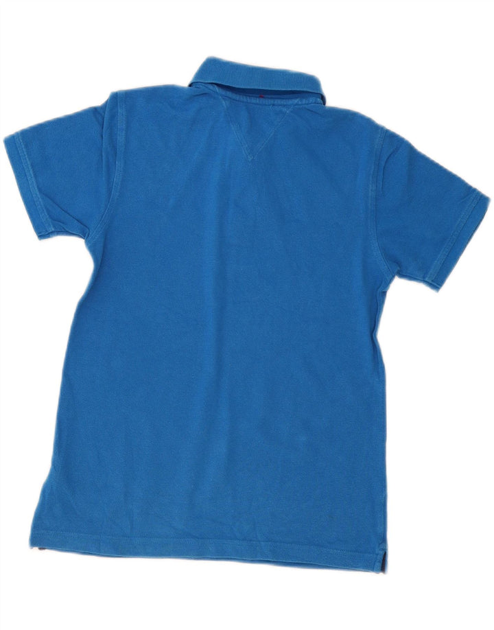 Tommy Hilfiger Poloshirt für Jungen, 8–9 Jahre, mittelblaue Baumwolle