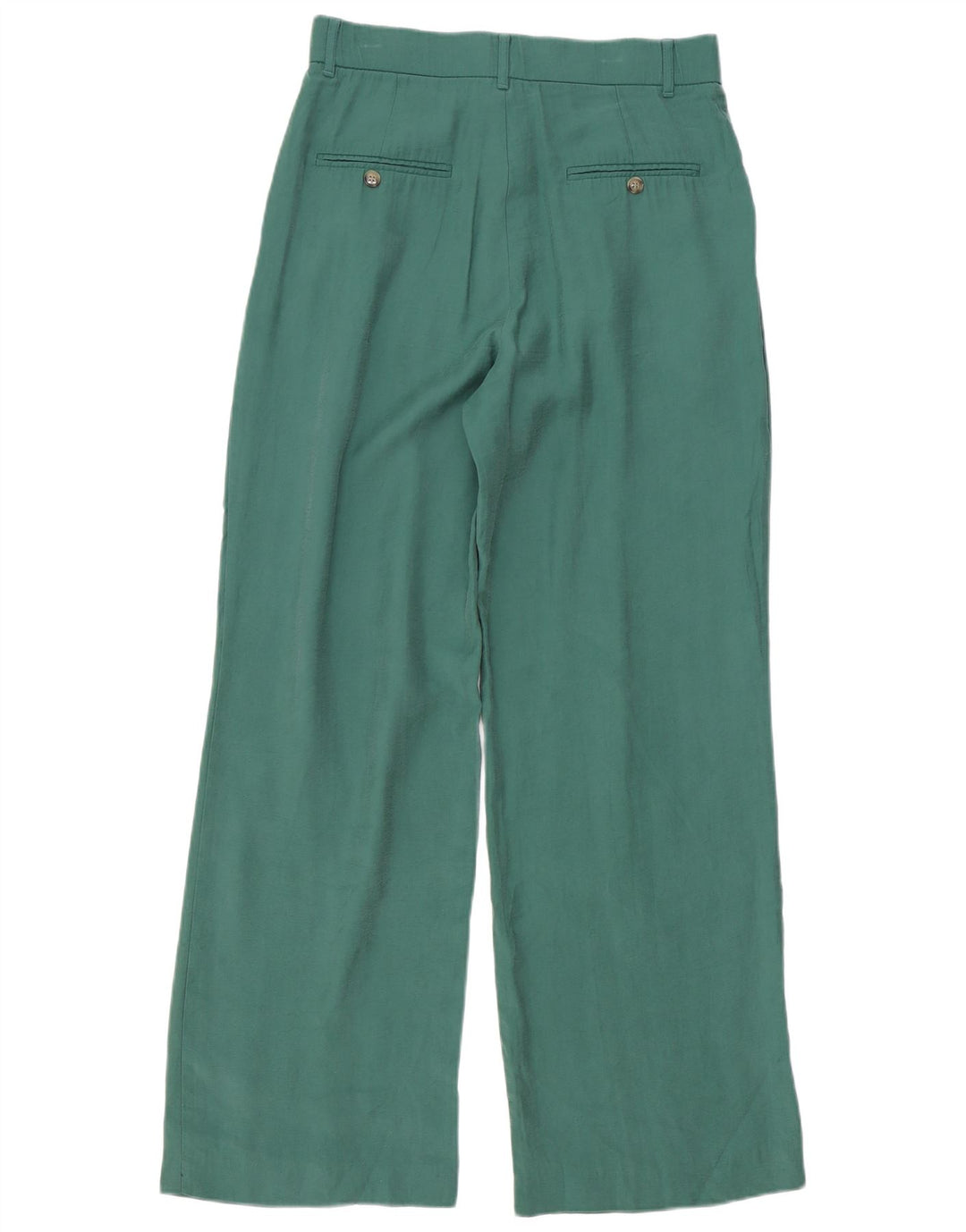 Zara Damen Pegged Chino Hose Medium W28 L32 Grün Modal