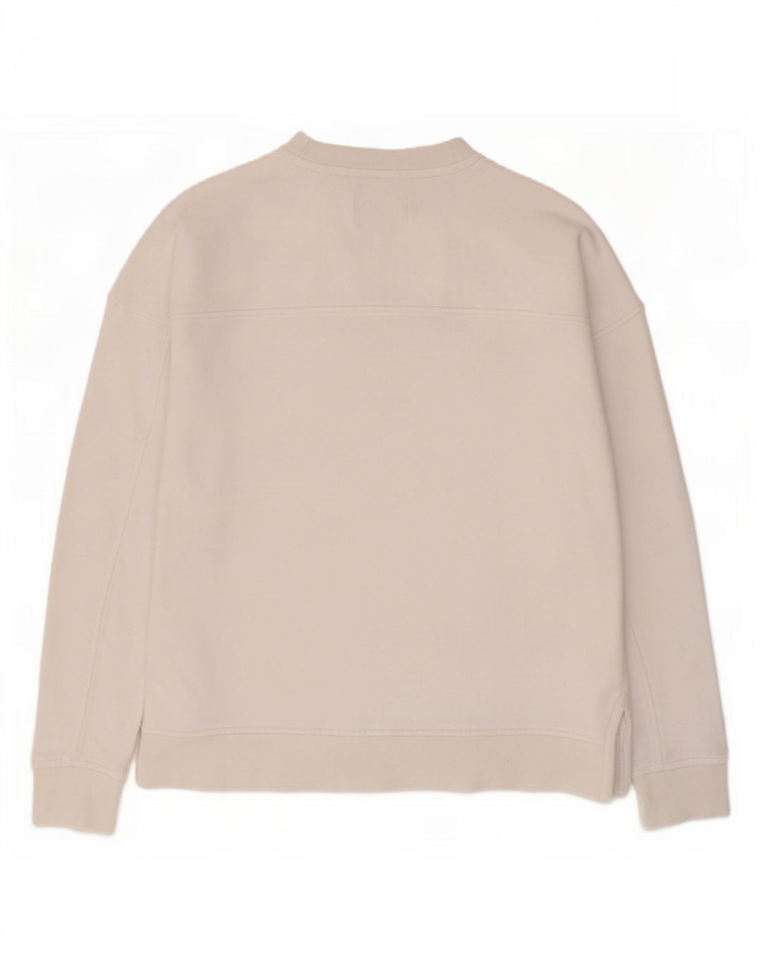 Barbour Womens Graphic Oversized Sweatshirt Pullover UK 10 Small Weiße Baumwolle