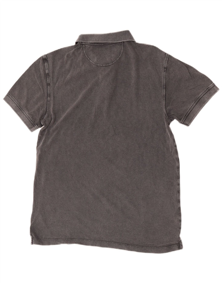 White Stuff Herren-Poloshirt aus mittelgrauer Baumwolle