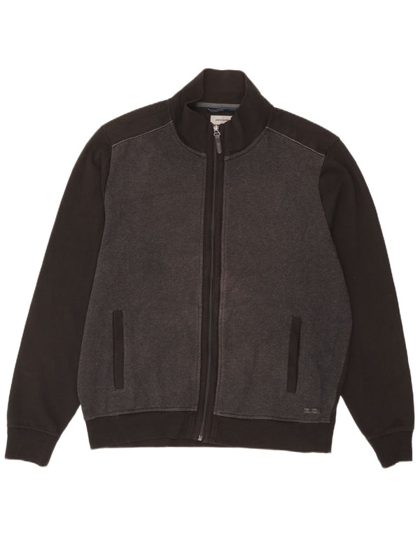Pierre Cardin Herren-Trainingsanzug-Oberteil, Jacke, 2XL, graue Farbblock-Baumwolle