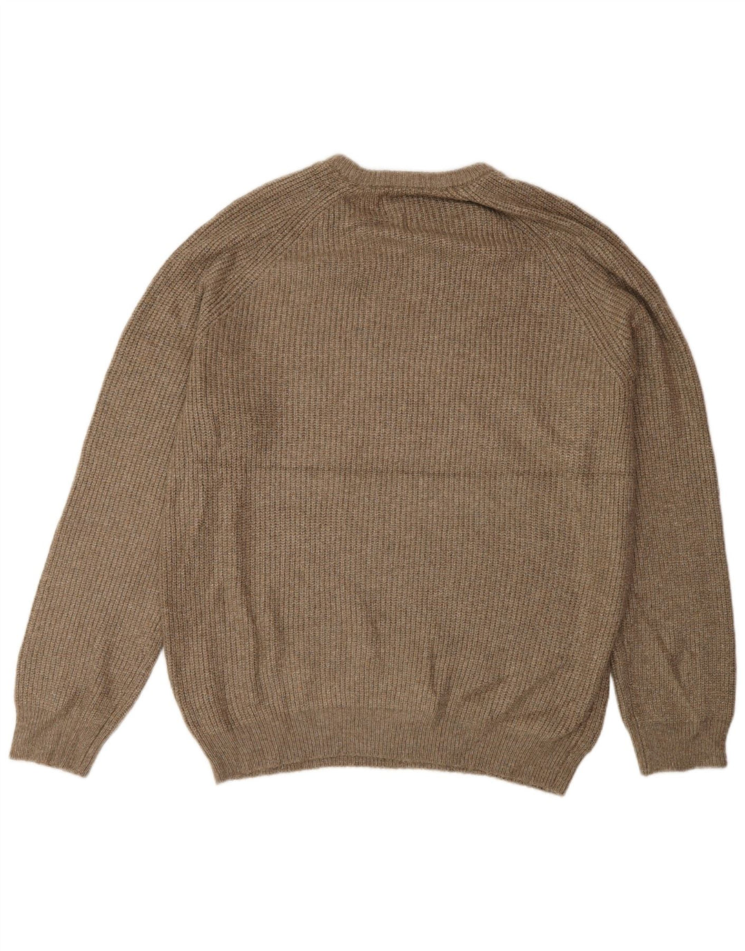 Marks & Spencer Herren-Pullover mit Rundhalsausschnitt, XL, braun, Polyamid