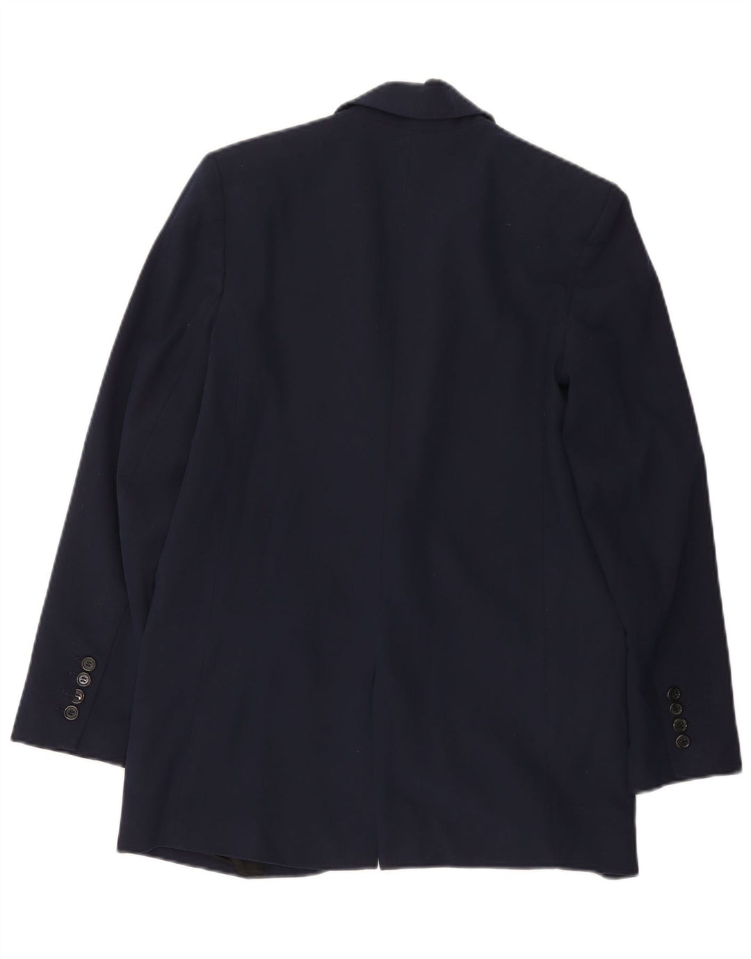 Zara Damen 1-Knopf-Blazerjacke UK 6 XS Marineblau Polyester