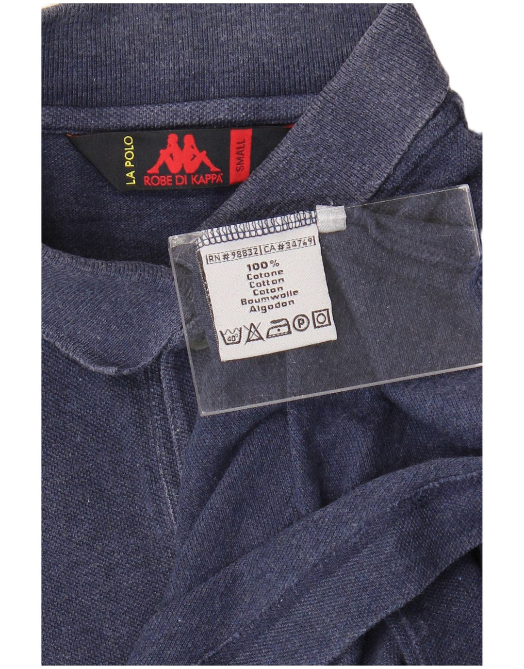 Kappa Herren-Poloshirt, klein, marineblau, Baumwolle