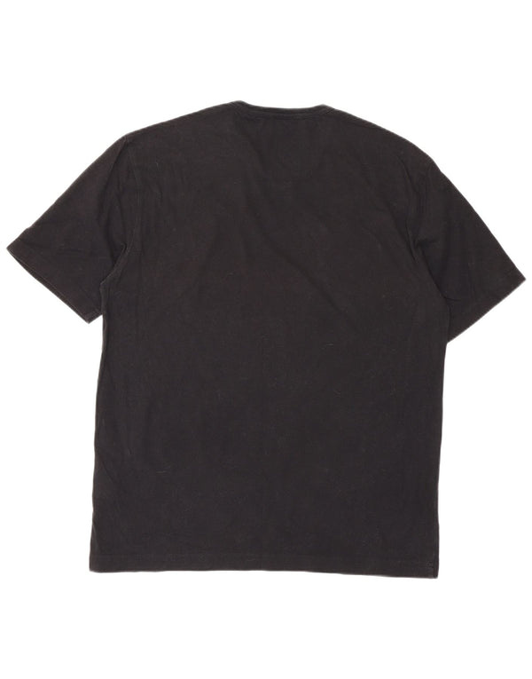 Calvin Klein Jeans Damen T-Shirt Top UK 18 XL Schwarz Baumwolle