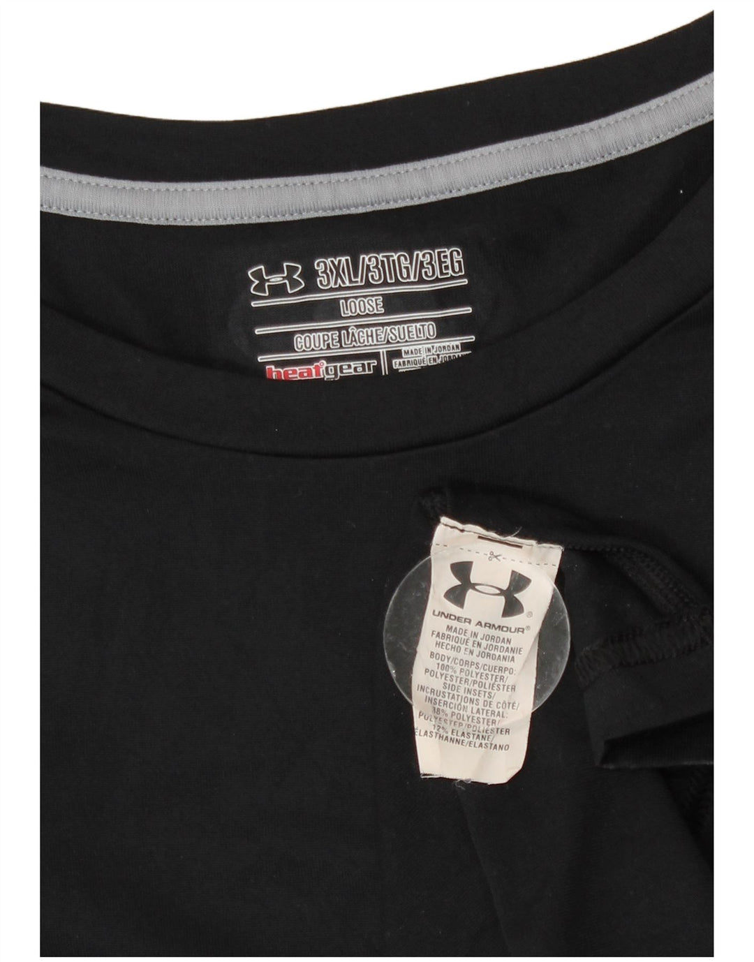 Under Armour Herren Heat Gear Top Langarm 3XL Schwarz Polyester