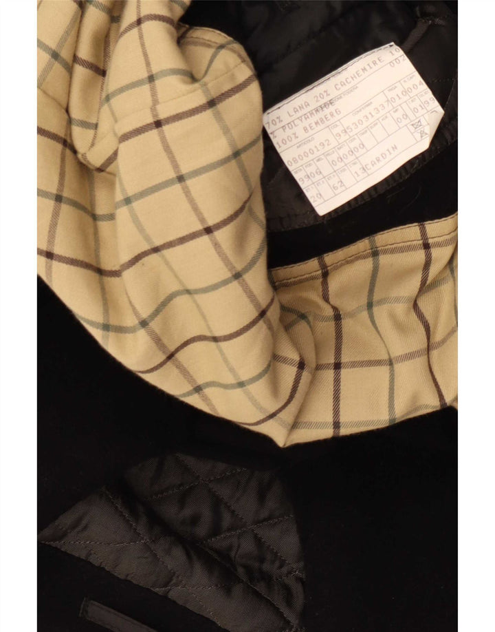 Pierre Cardin Herrenmantel IT 50 Große schwarze Wolle