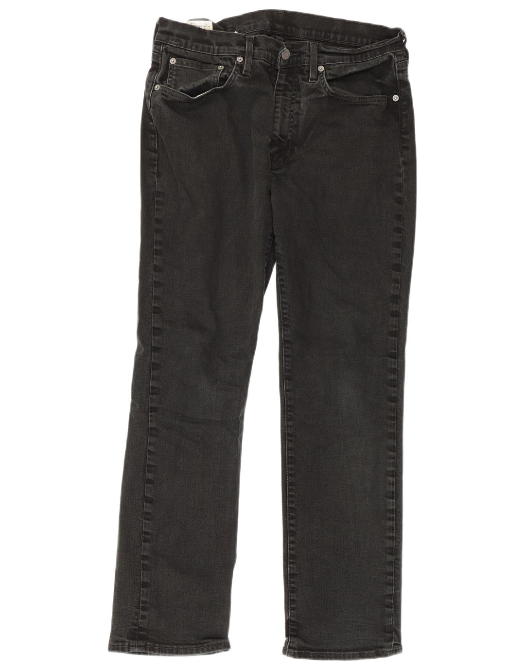 Levi's Herren Straight Jeans W33 L30 Schwarze Baumwolle