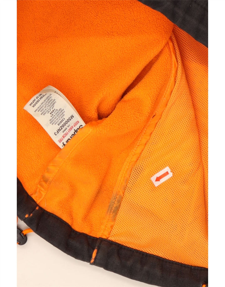 SUPERDRY Herren Windtrekker Hooded Windjacke UK 38 Medium Schwarz