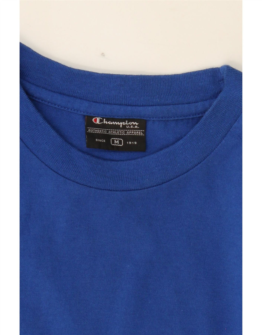 CHAMPION Mens Vest Top Medium Blue Cotton Vintage Champion and Second-Hand Champion from Messina Hembry 