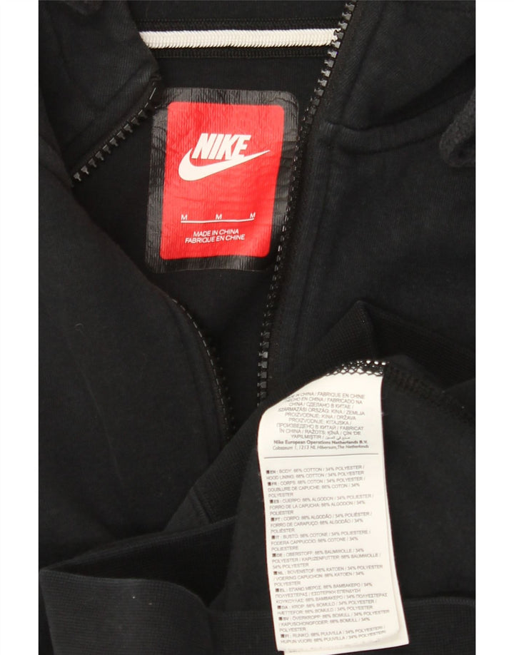 Nike Herren-Kapuzenpullover mit Reißverschluss, mittelschwarz, Baumwolle